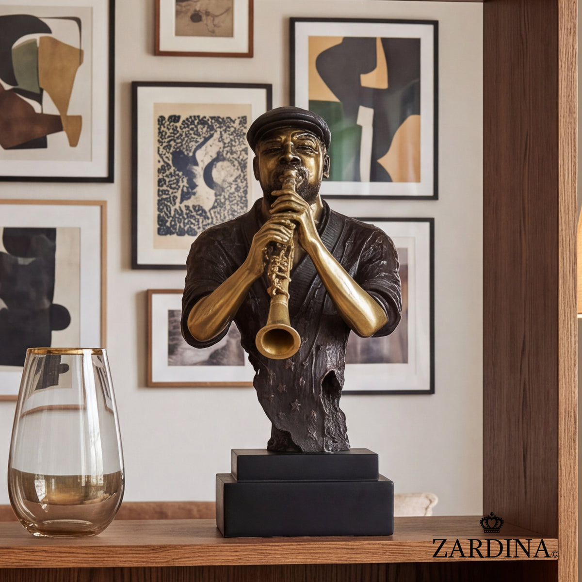 "The Static Solo" - Jazz Clarinetist Art Sculpture