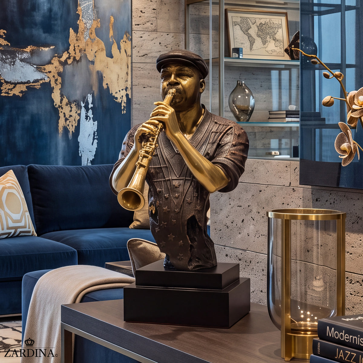 "The Static Solo" - Jazz Clarinetist Art Sculpture