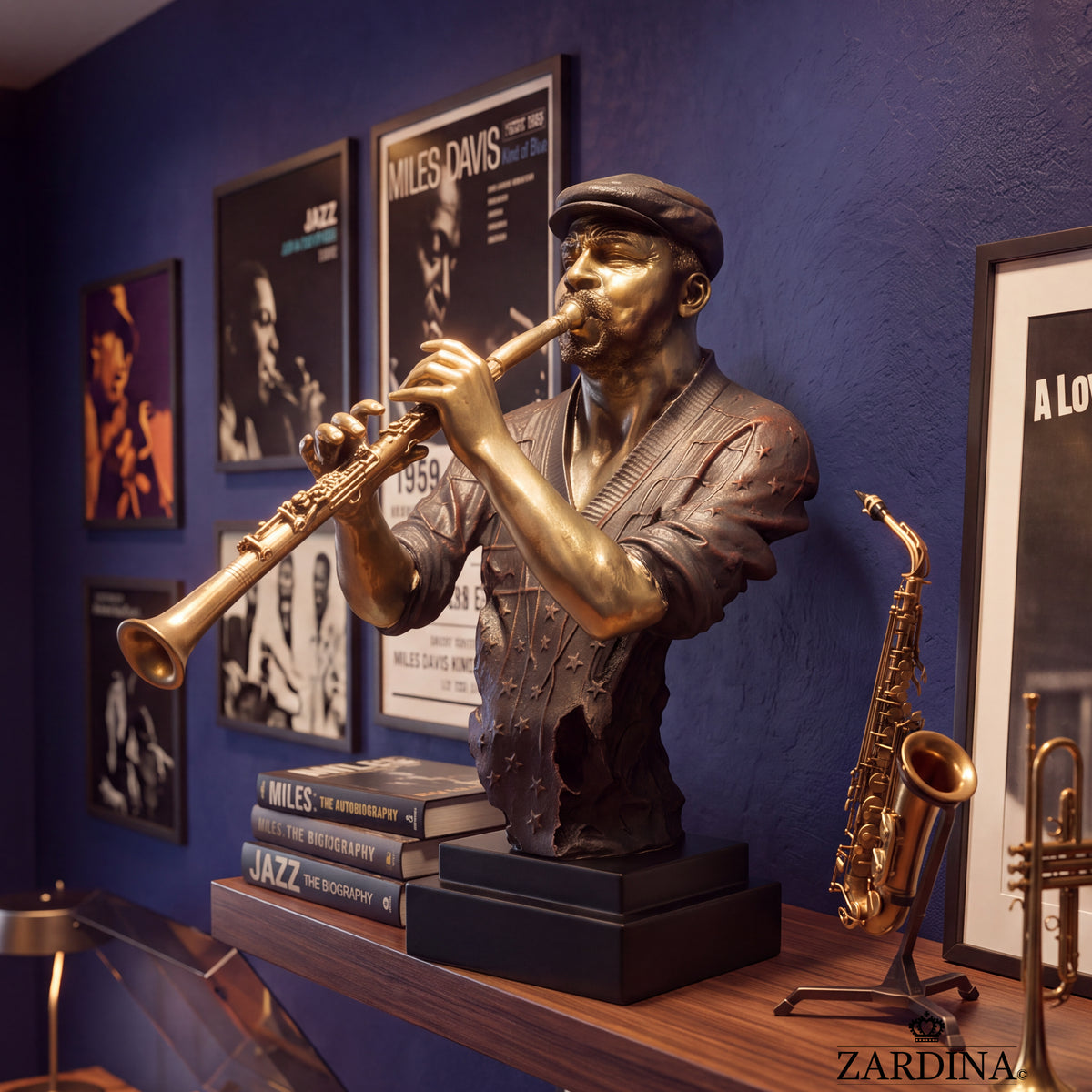 "The Static Solo" - Jazz Clarinetist Art Sculpture
