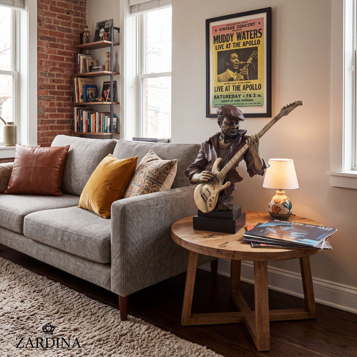 Strings of Passion - Guitarist Art Sculpture