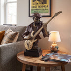 Strings of Passion - Guitarist Art Sculpture