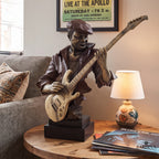 Strings of Passion - Guitarist Art Sculpture