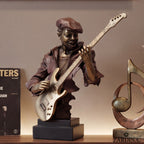 Strings of Passion - Guitarist Art Sculpture