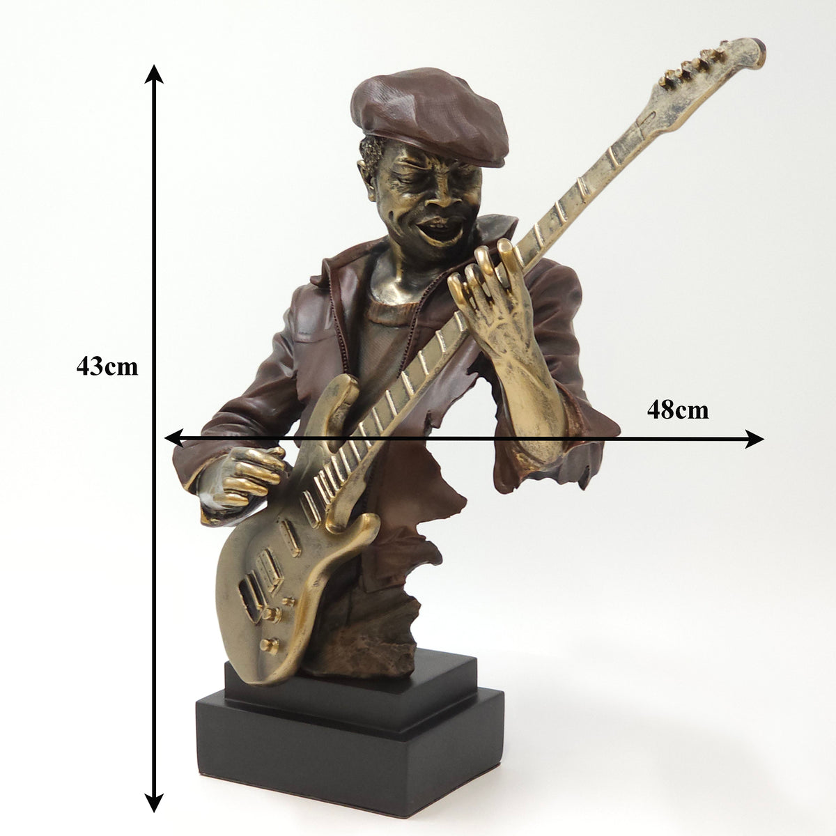 Strings of Passion - Guitarist Art Sculpture