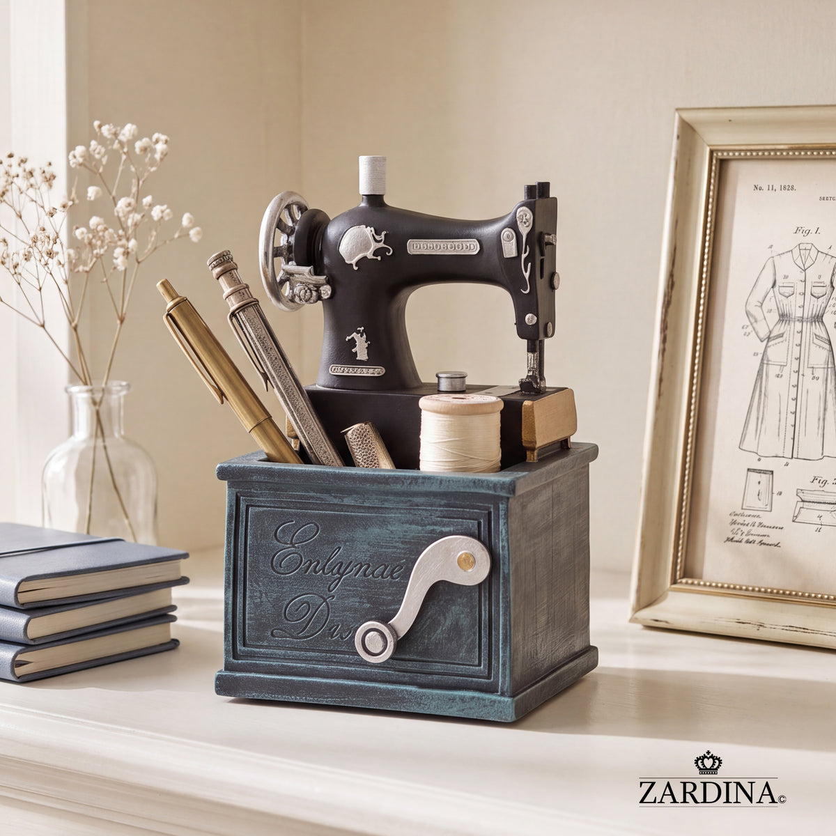 Mini Sewing Machine Stationery Organiser