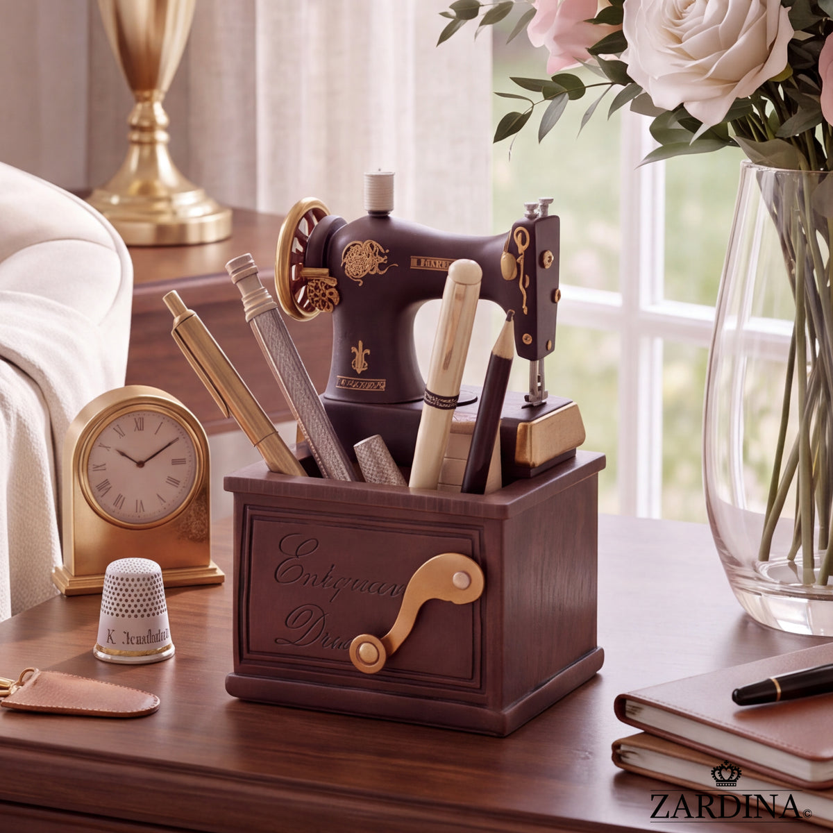 Mini Sewing Machine Stationery Organiser