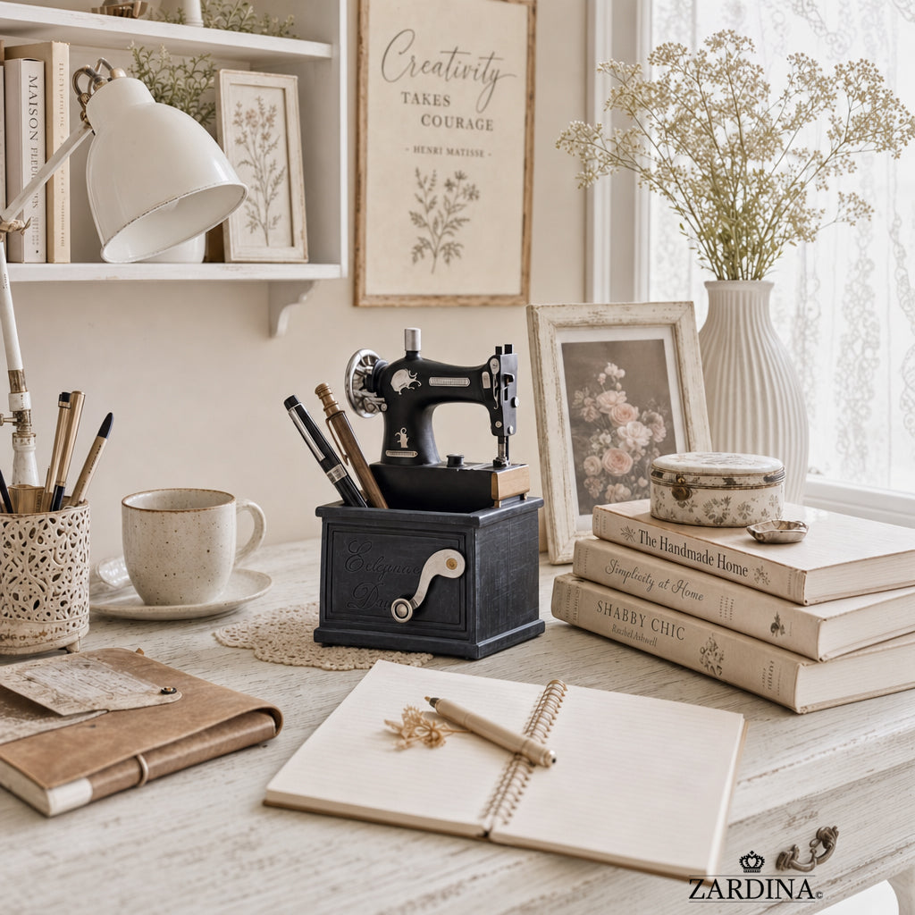 Mini Sewing Machine Stationery Organiser