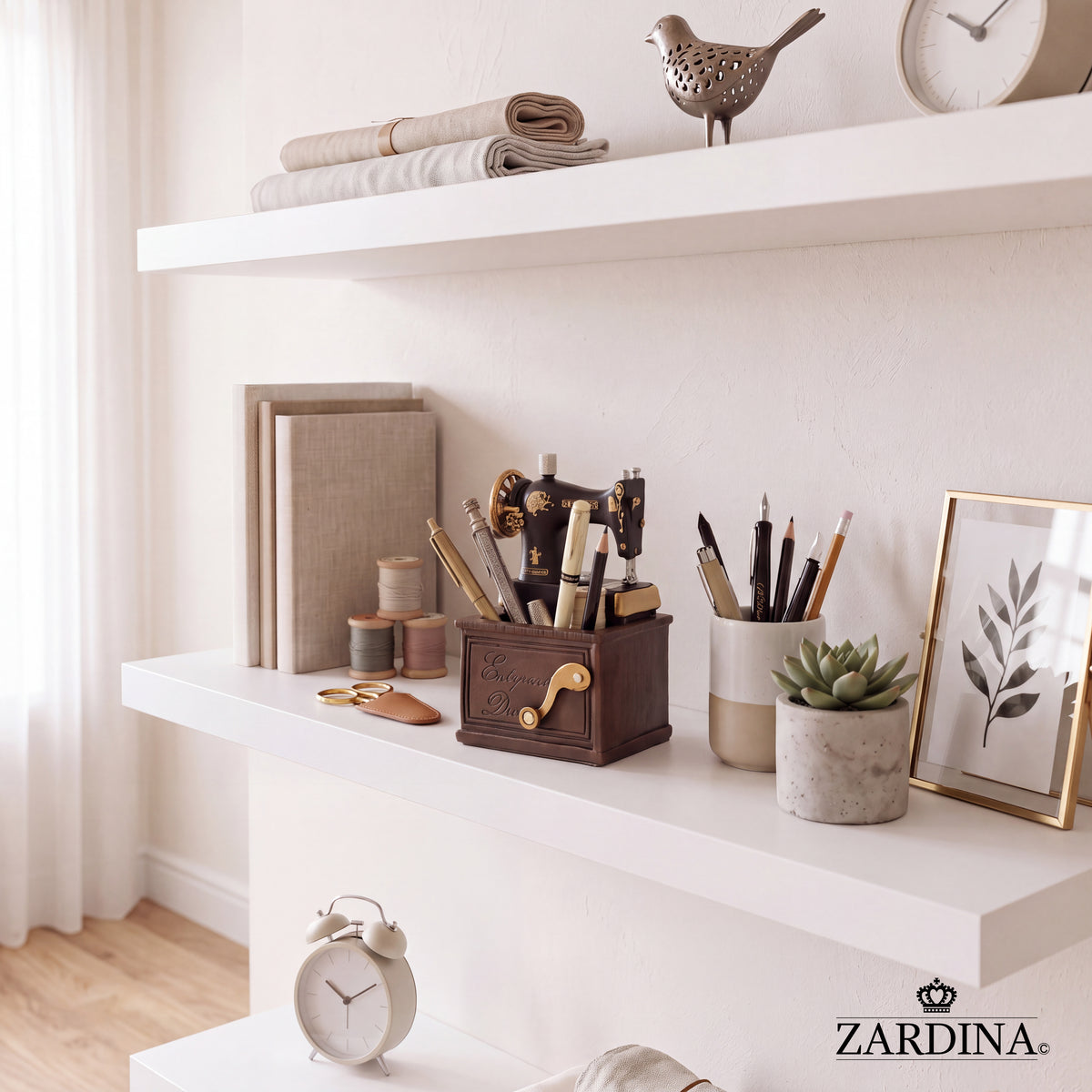 Mini Sewing Machine Stationery Organiser