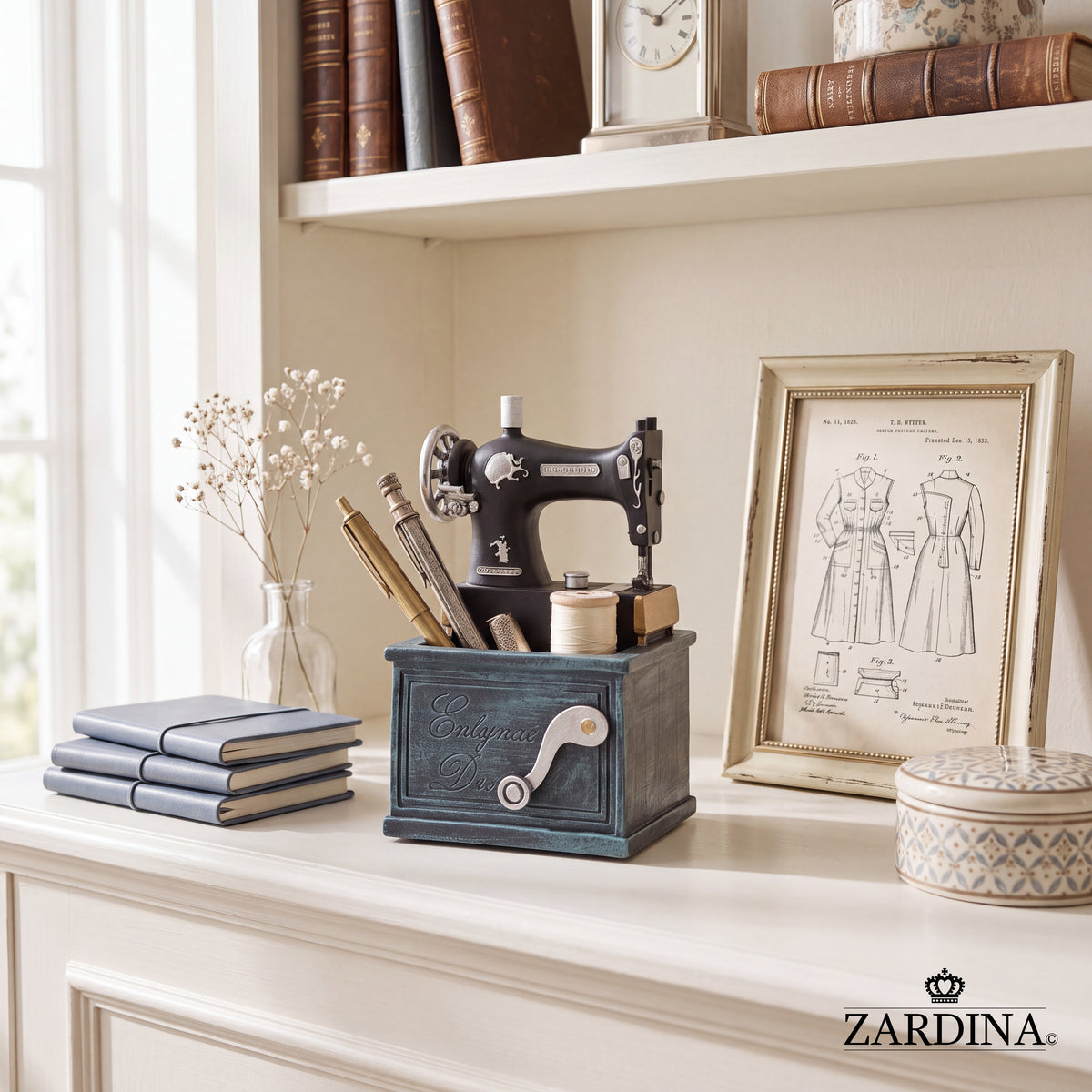 Mini Sewing Machine Stationery Organiser