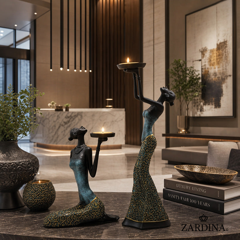 Tee-Sanga Candle Holders - Art Sculpture
