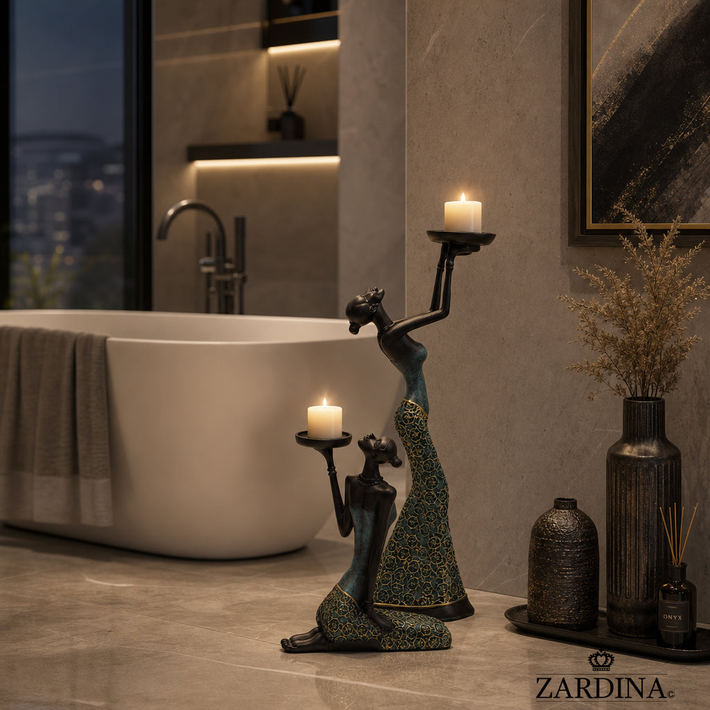Tee-Sanga Candle Holders - Art Sculpture