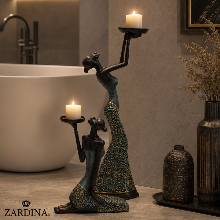 Tee-Sanga Candle Holders - Art Sculpture
