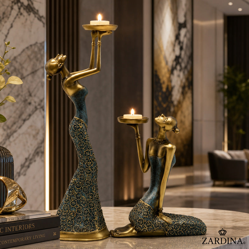 Tee-Sanga Candle Holders - Art Sculpture