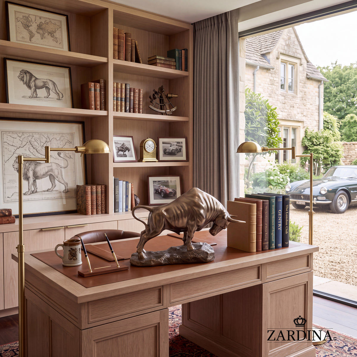 "Taurus" - Charging Bull Powerful Animalier Art Bronze Finish Sculpture