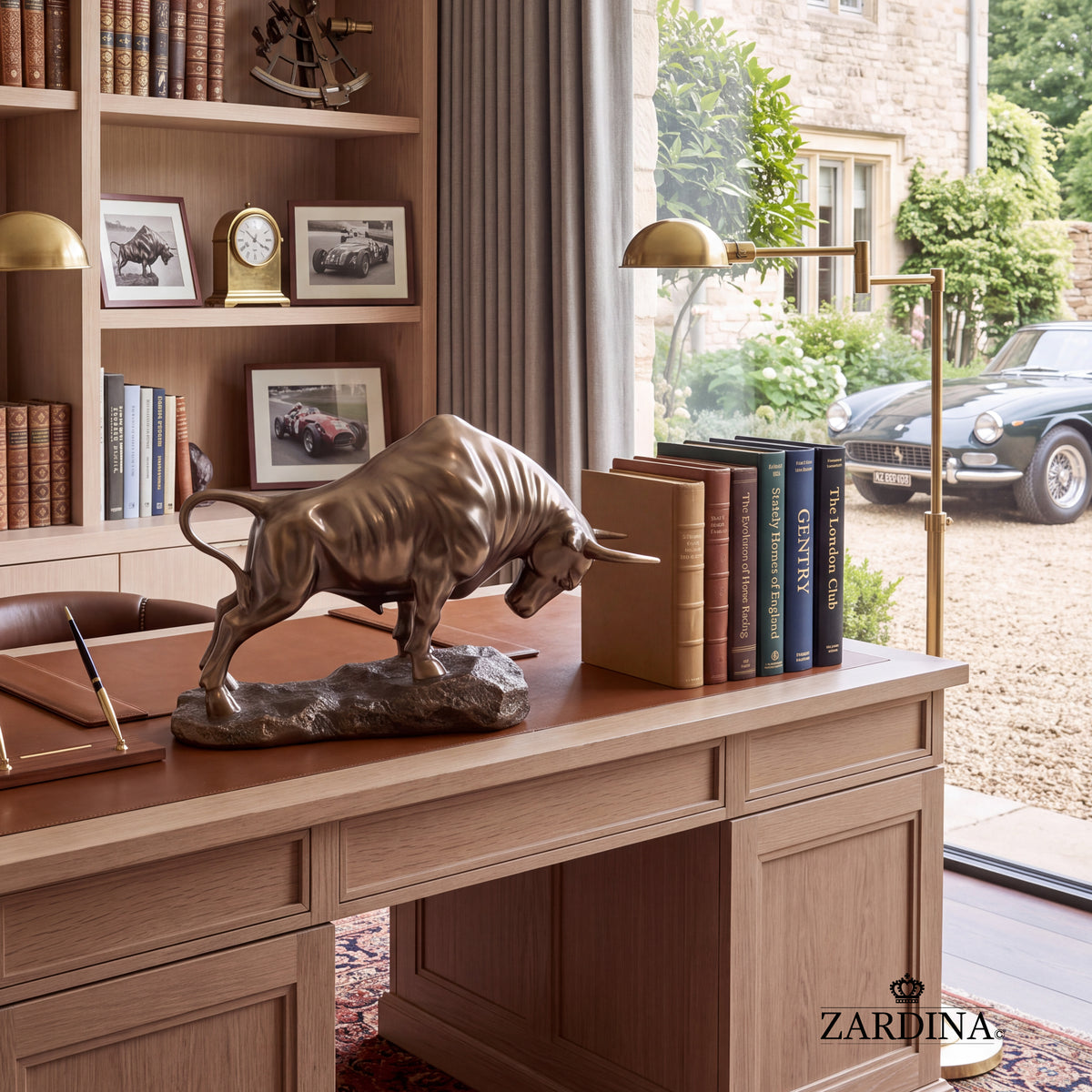 "Taurus" - Charging Bull Powerful Animalier Art Bronze Finish Sculpture