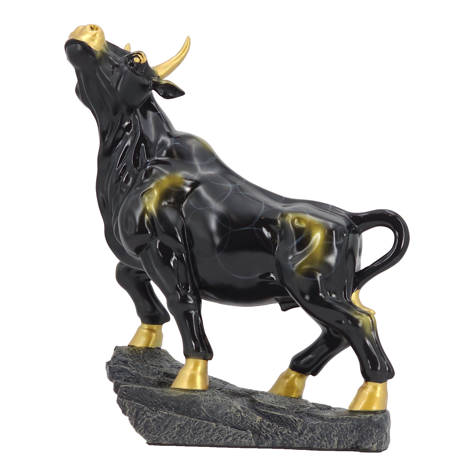 Black Bull of Fortune Art Sculpture Ornament statue Interior Décor