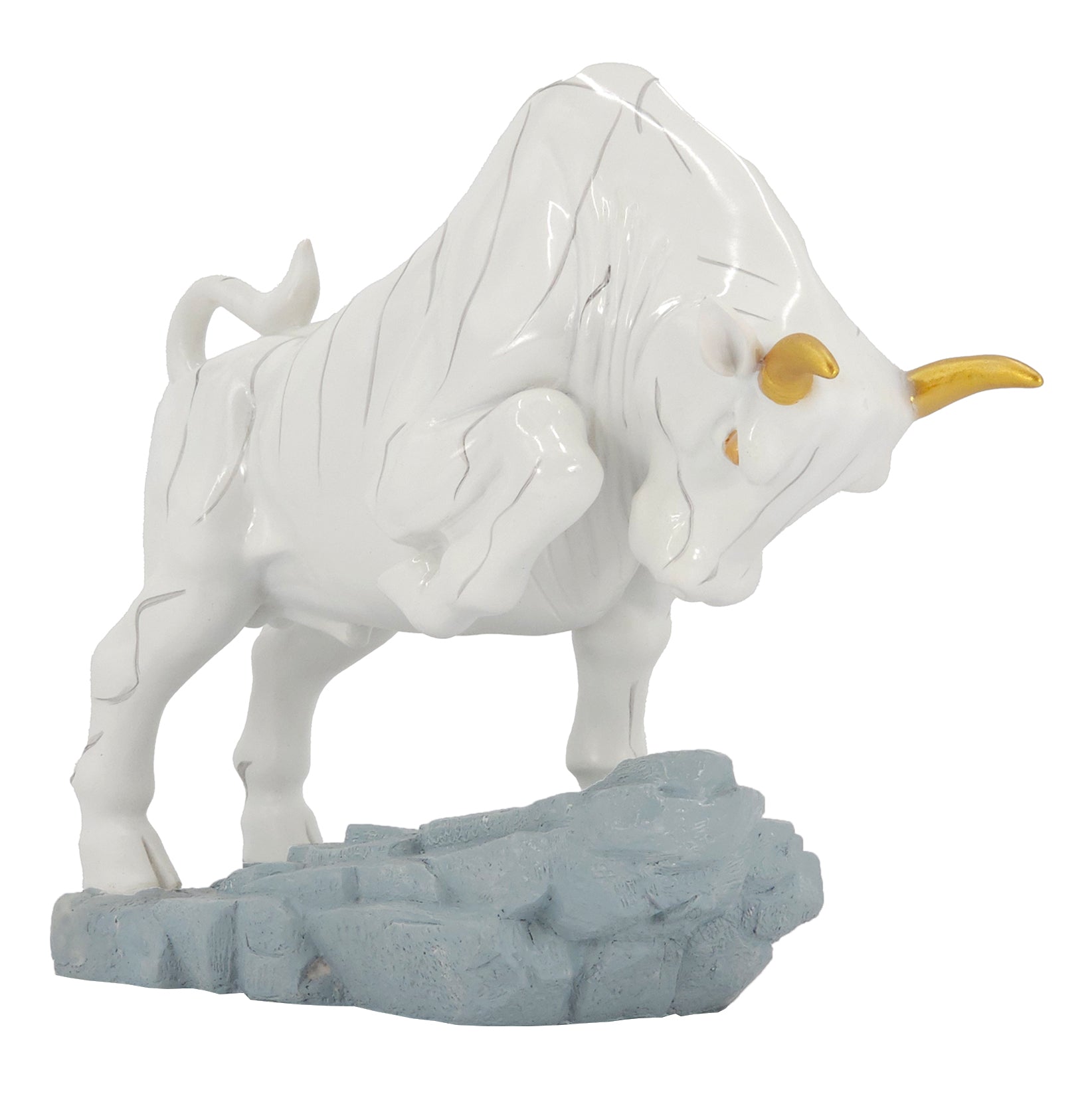 Bull In The Ring Art Sculpture Ornament statue Interior Décor