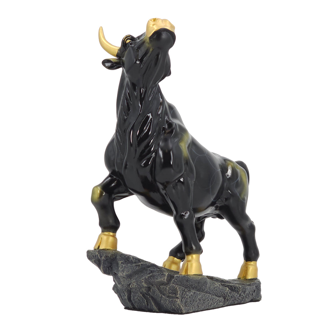 Black Bull of Fortune Art Sculpture Ornament statue Interior Décor
