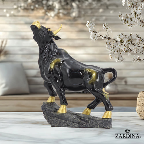 Black Bull of Fortune Art Sculpture Ornament statue Interior Décor