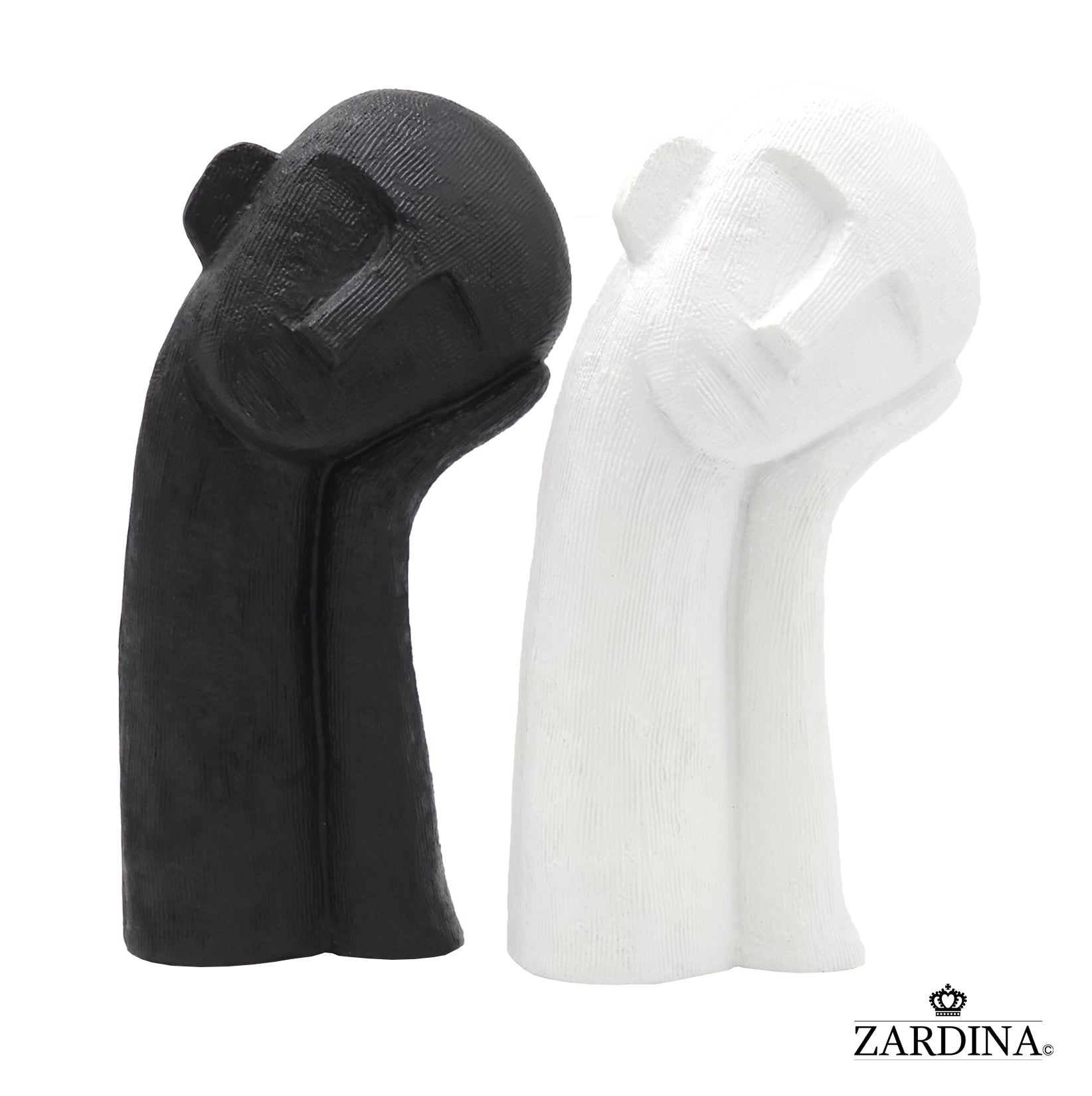 Lazy Man Art Sculptures Figurines Interior Décor (White)
