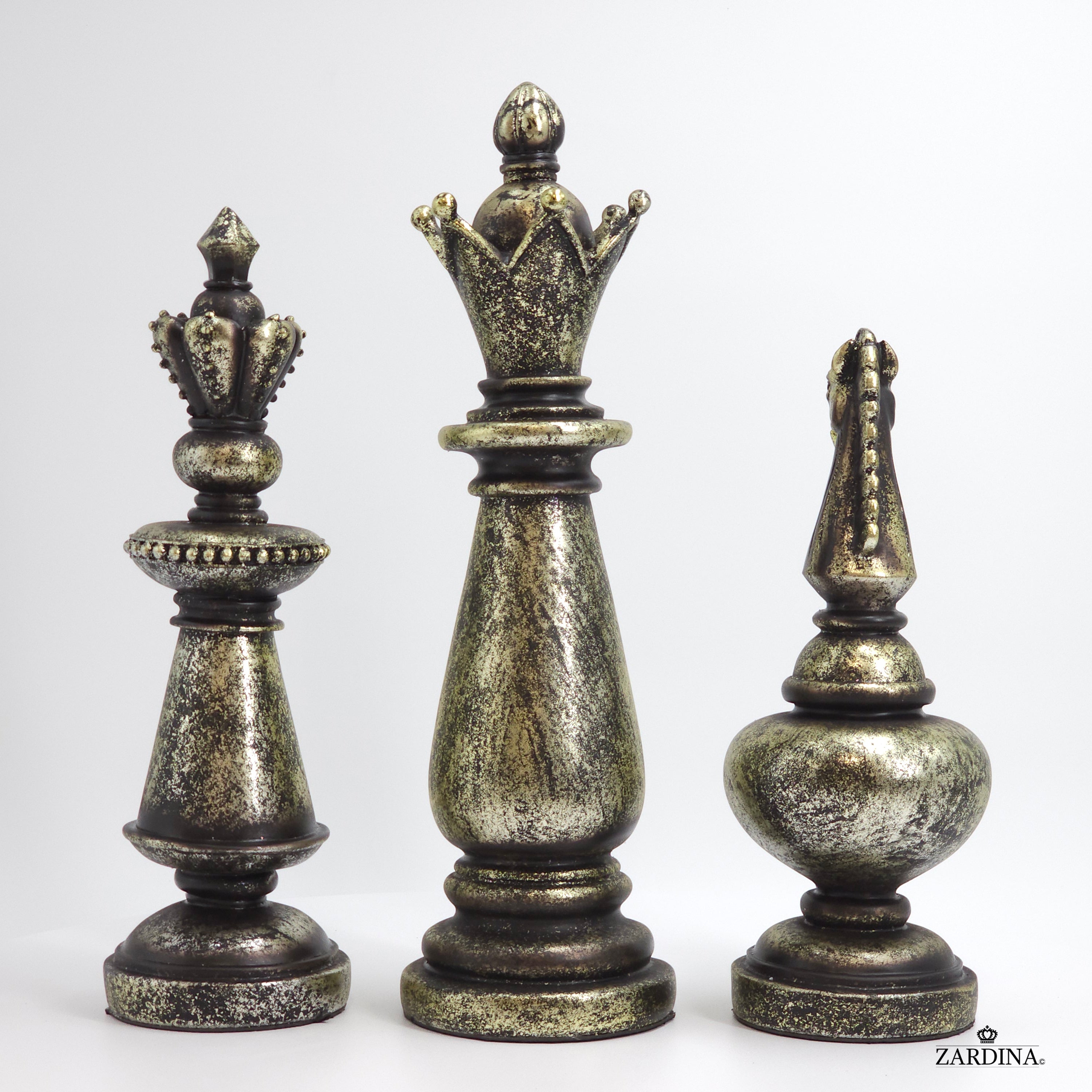 Giant Vintage Chess Pieces Art Sculpture Ornament statue Interior Décor