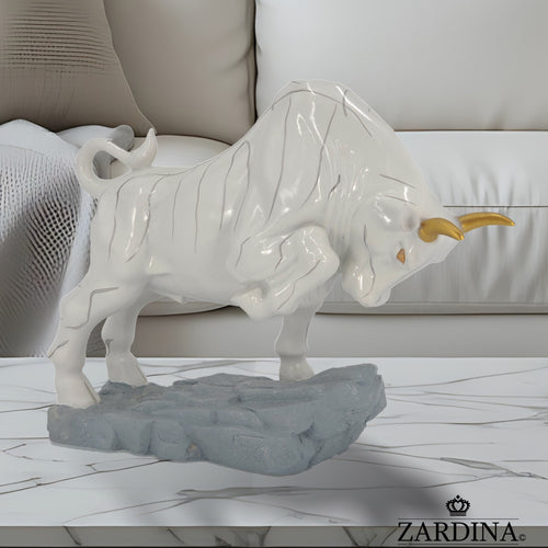 Bull In The Ring Art Sculpture Ornament statue Interior Décor