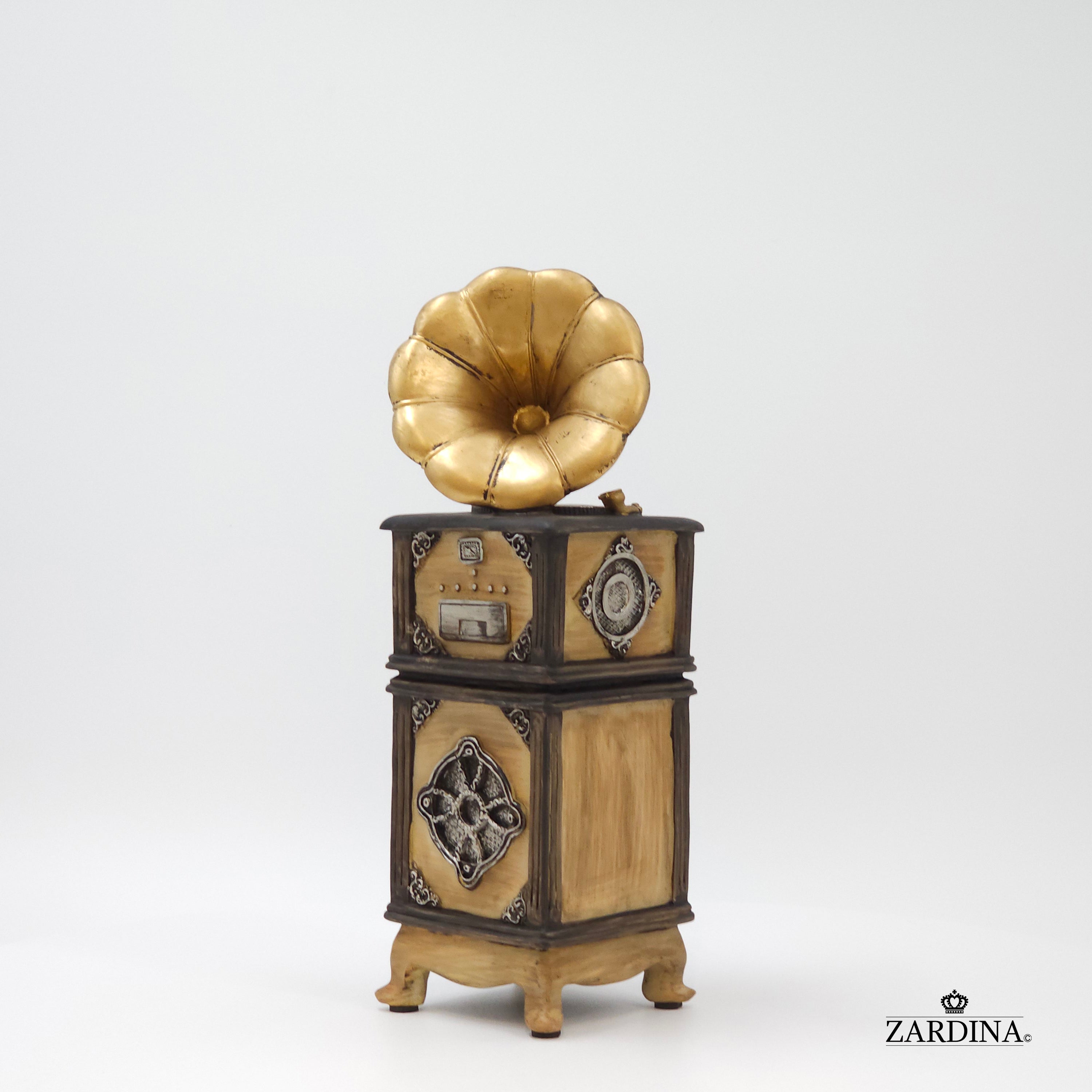 Quirky Gramophone Money Bank Art Sculpture