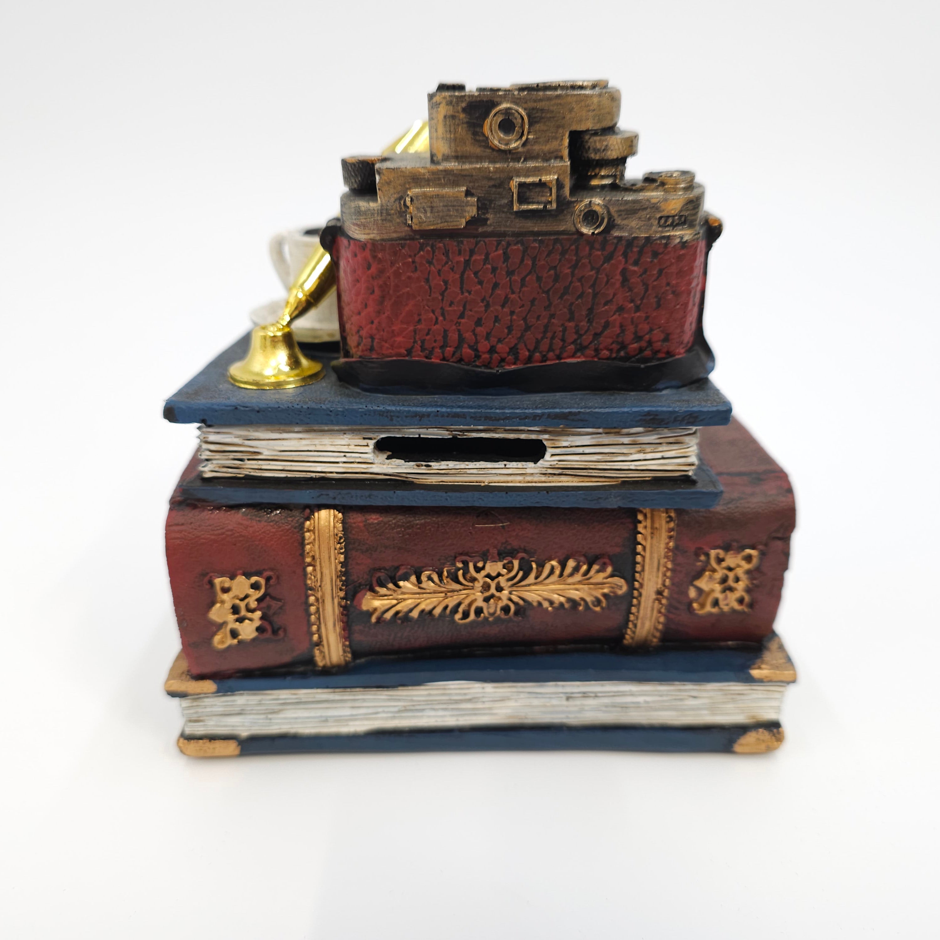 Mini Bookkeeper's Secret Piggy Bank - Art Sculpture