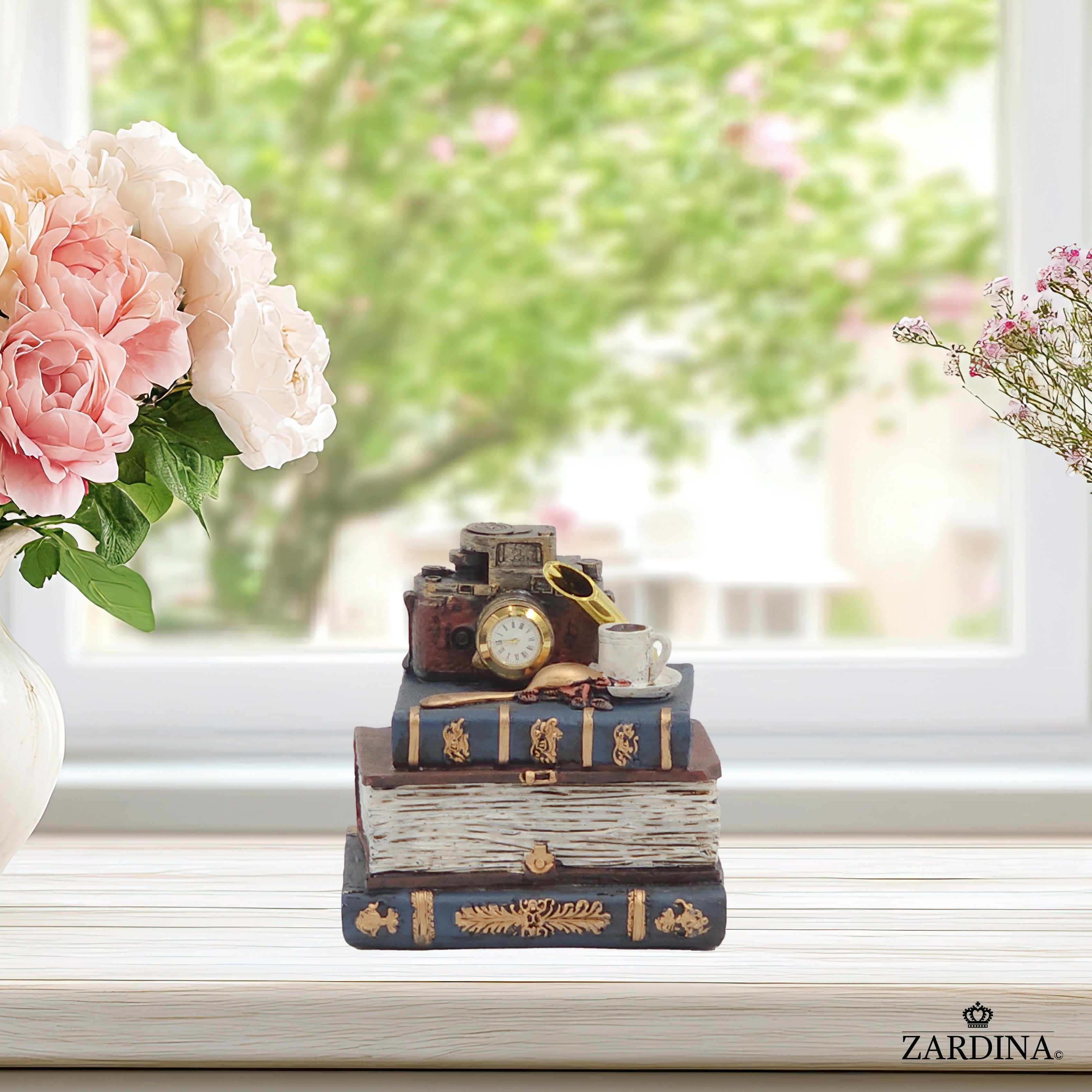 Mini Bookkeeper's Secret Piggy Bank - Art Sculpture