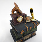 Mini Bookkeeper's Secret Piggy Bank - Art Sculpture