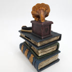 Mini Bookkeeper's Secret Piggy Bank - Art Sculpture