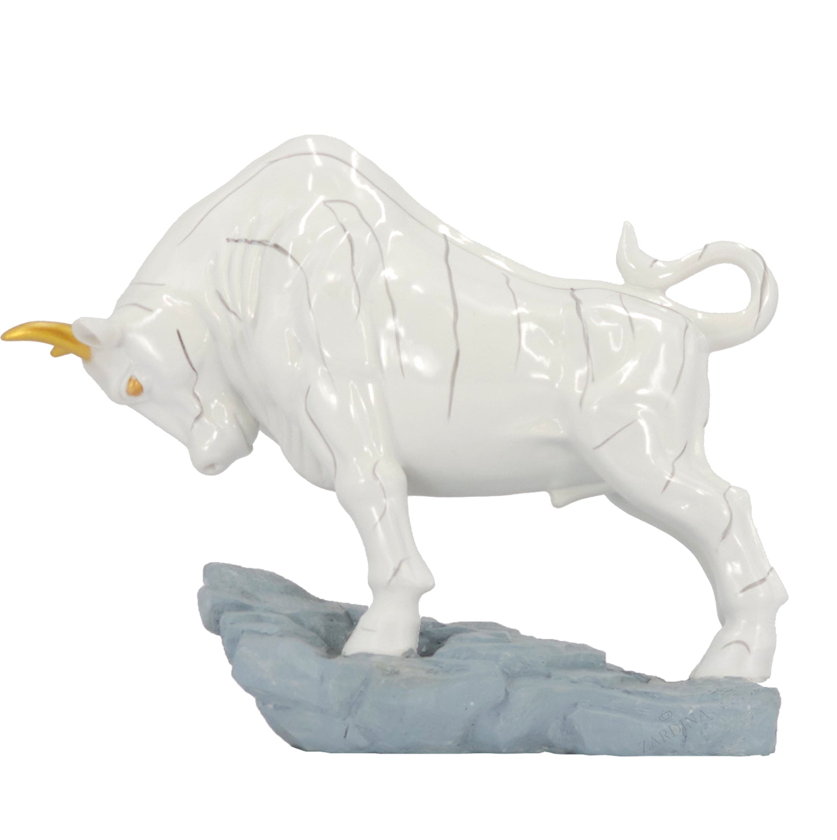 Bull In The Ring Art Sculpture Ornament statue Interior Décor