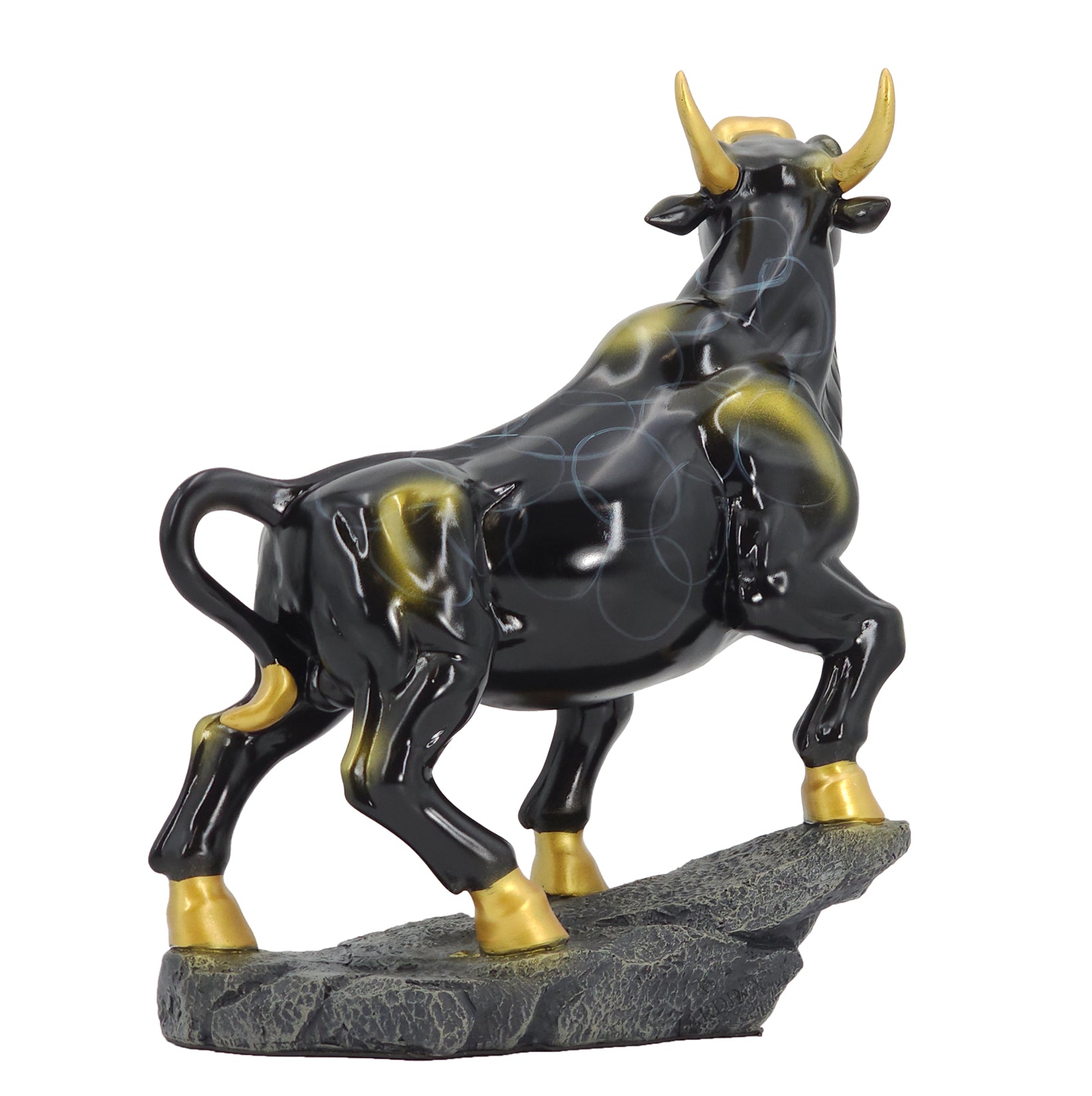 Black Bull of Fortune Art Sculpture Ornament statue Interior Décor
