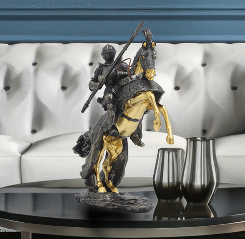 First Knight in Battle Art Sculpture Abstract Home Interior Décor