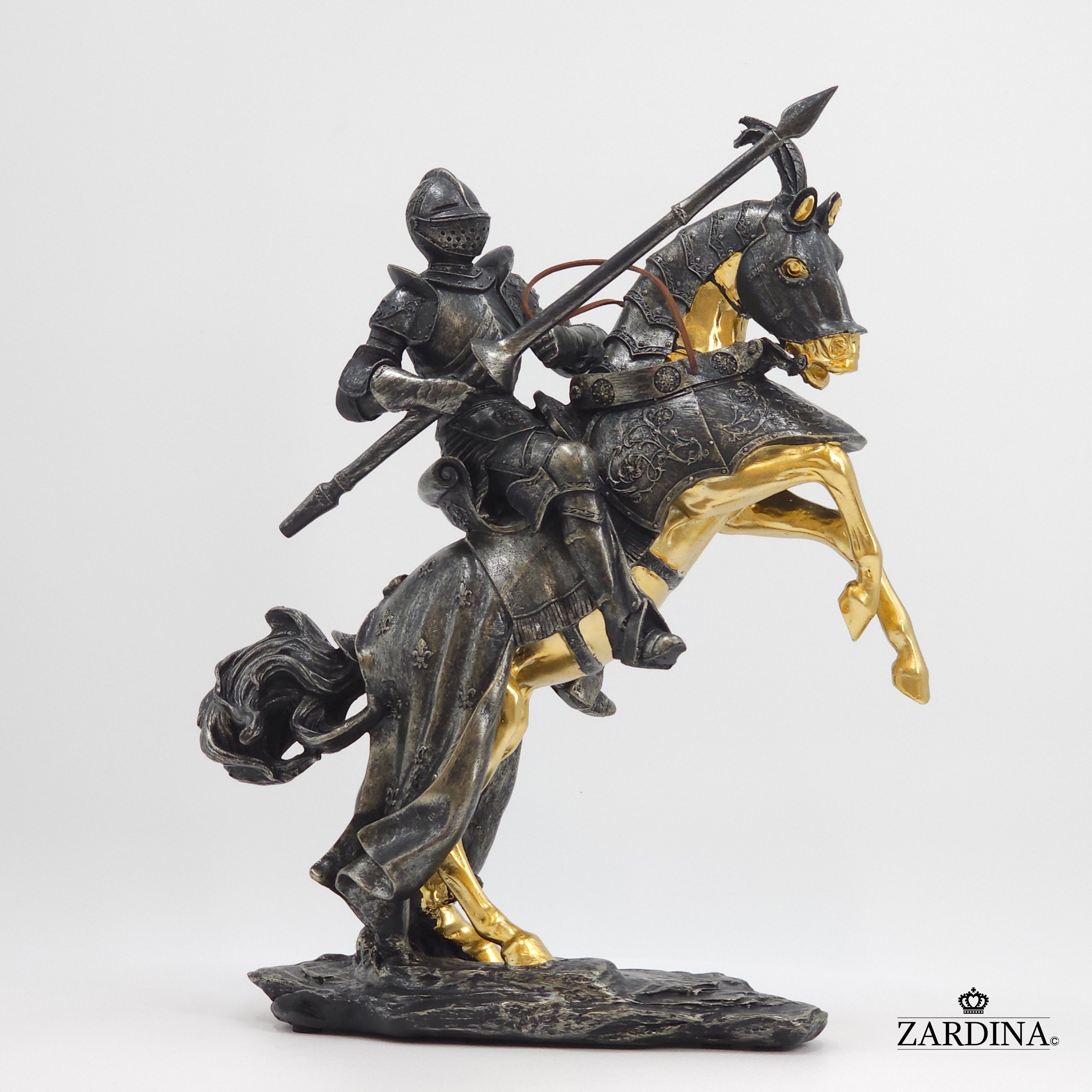 First Knight in Battle Art Sculpture Abstract Home Interior Décor