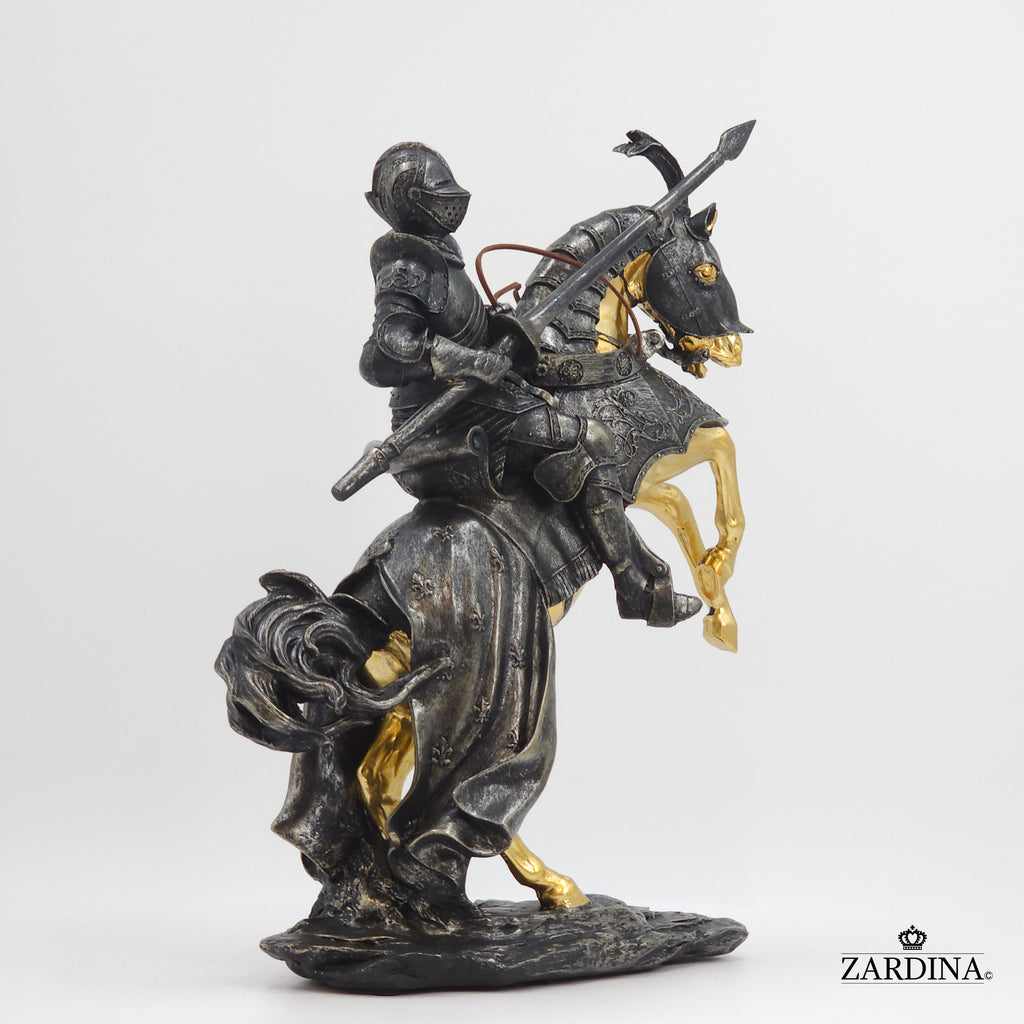 First Knight in Battle Art Sculpture Abstract Home Interior Décor