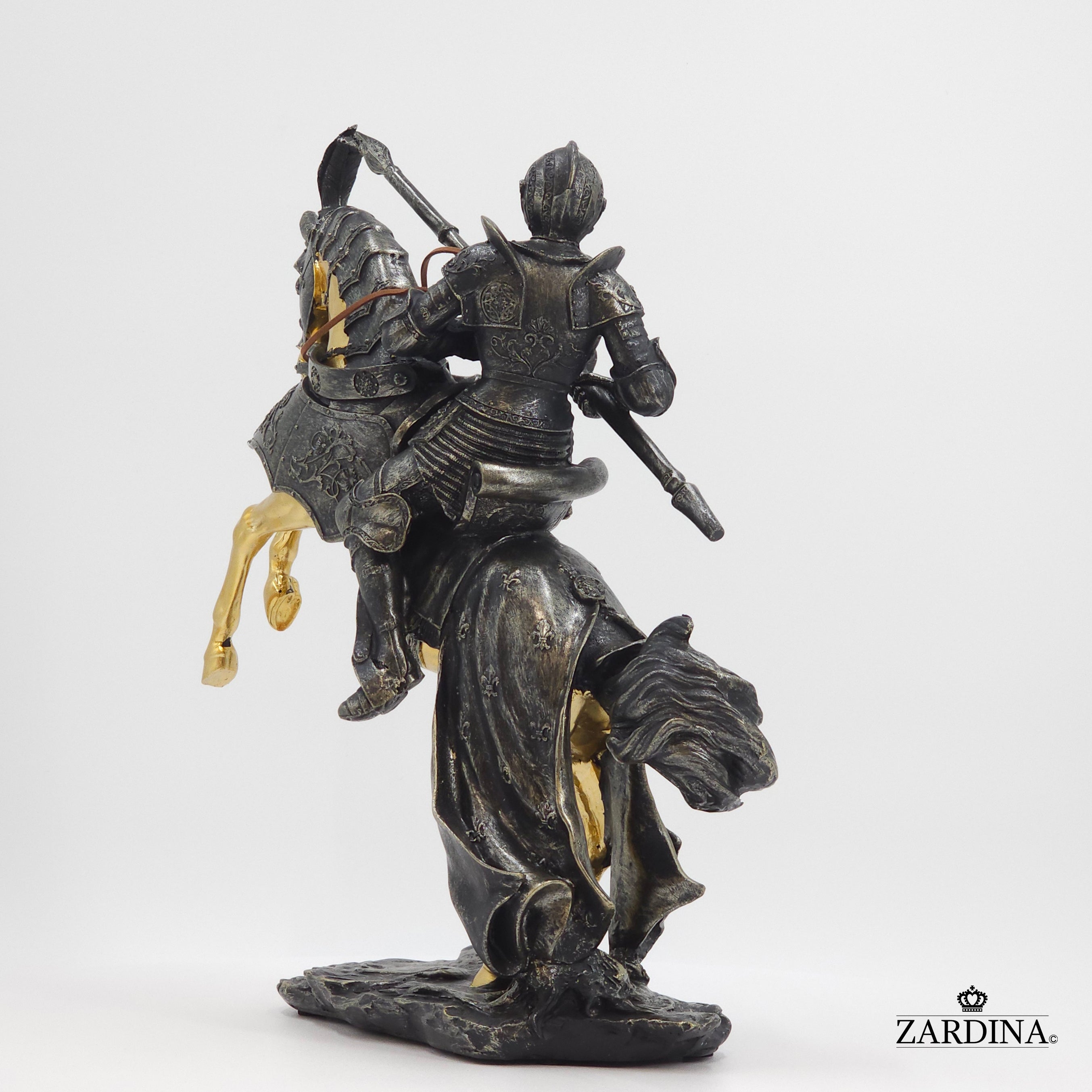 First Knight in Battle Art Sculpture Abstract Home Interior Décor
