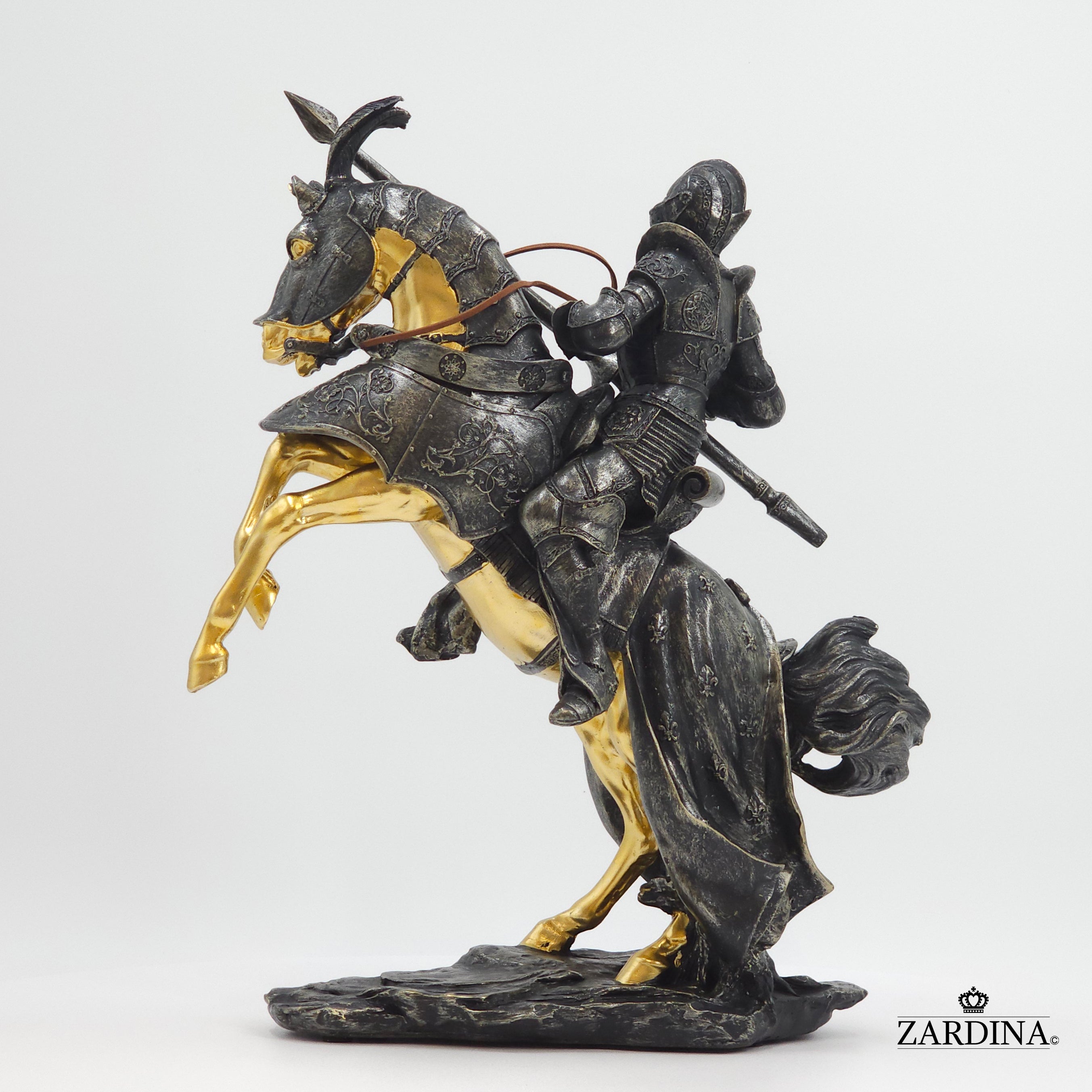 First Knight in Battle Art Sculpture Abstract Home Interior Décor