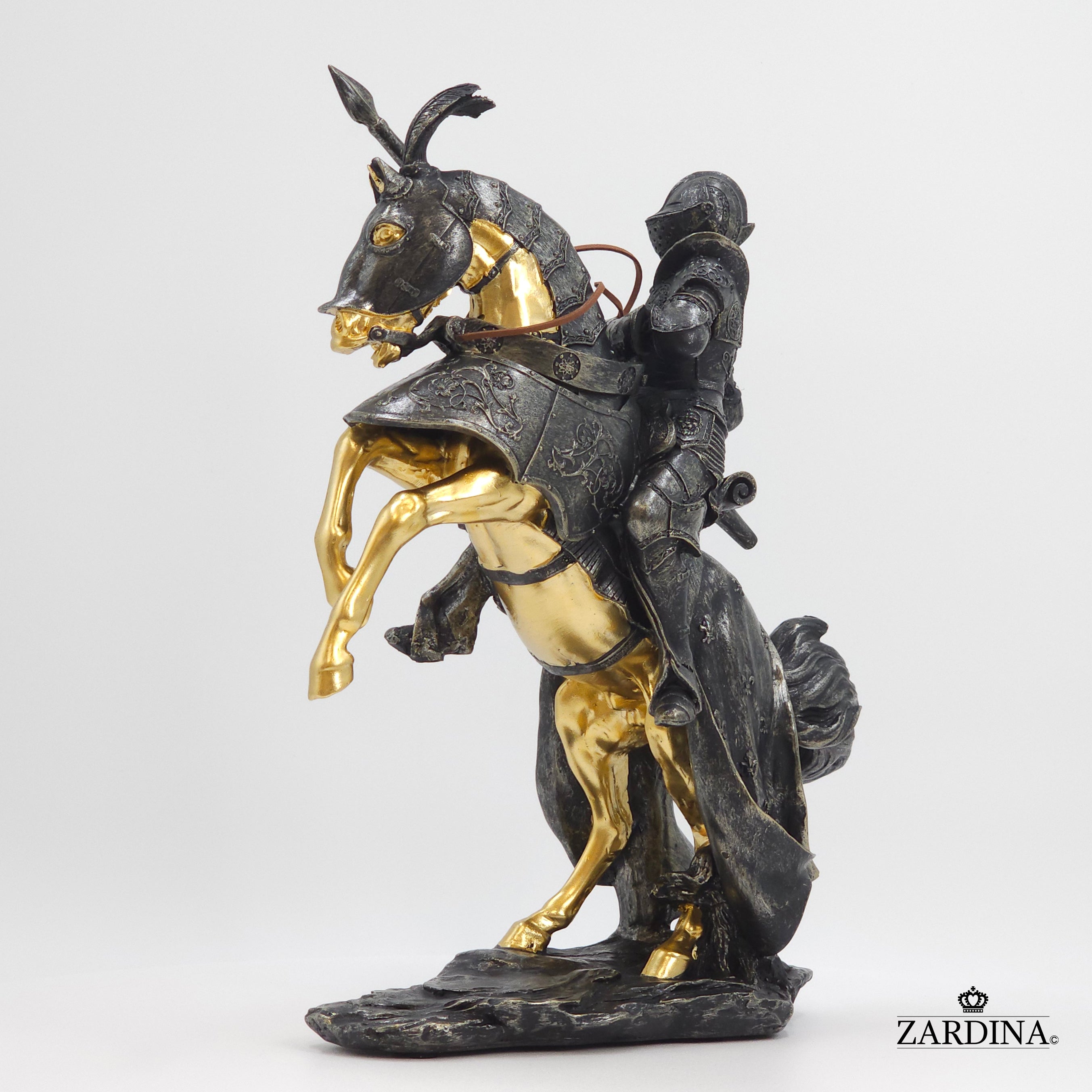 First Knight in Battle Art Sculpture Abstract Home Interior Décor