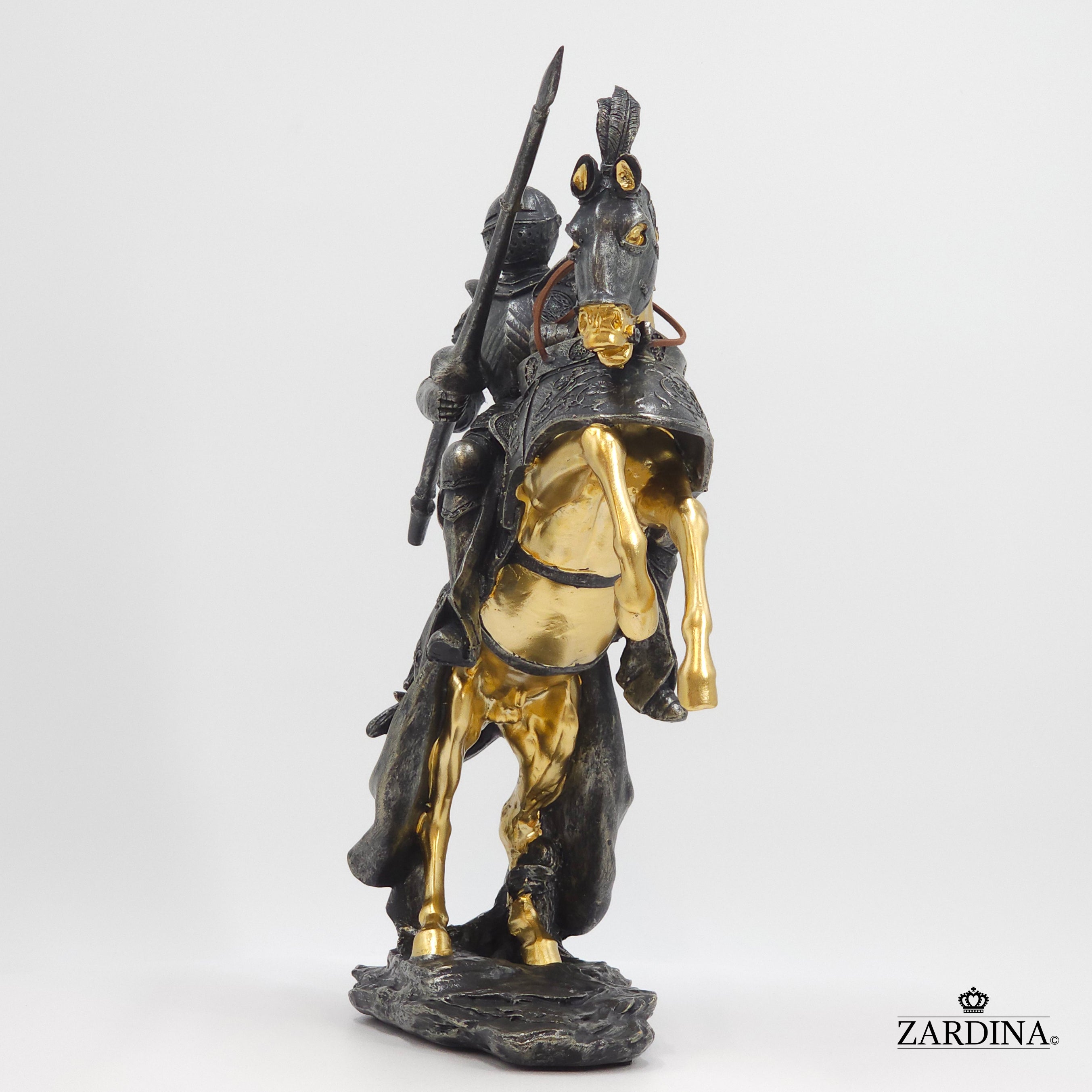 First Knight in Battle Art Sculpture Abstract Home Interior Décor