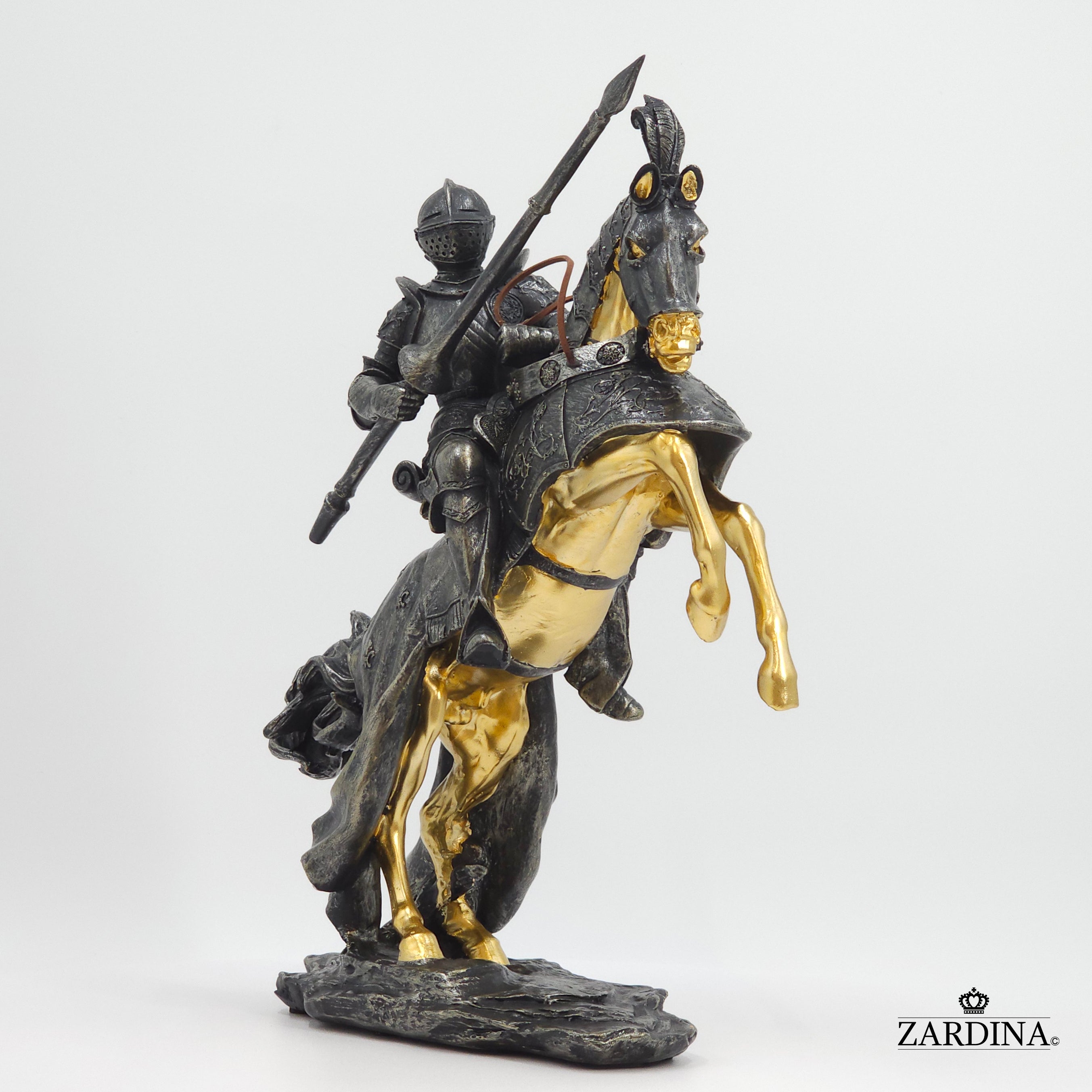 First Knight in Battle Art Sculpture Abstract Home Interior Décor