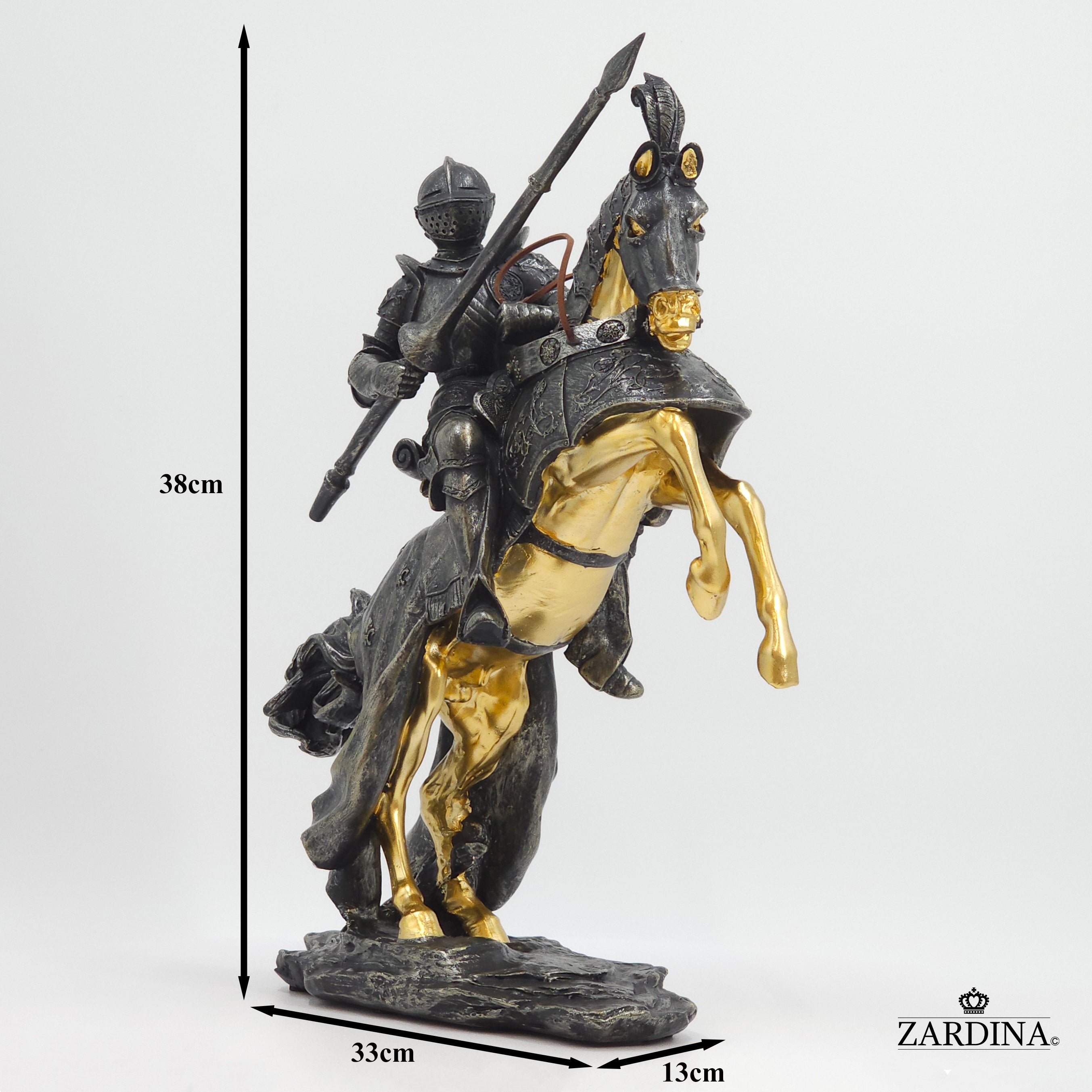 First Knight in Battle Art Sculpture Abstract Home Interior Décor
