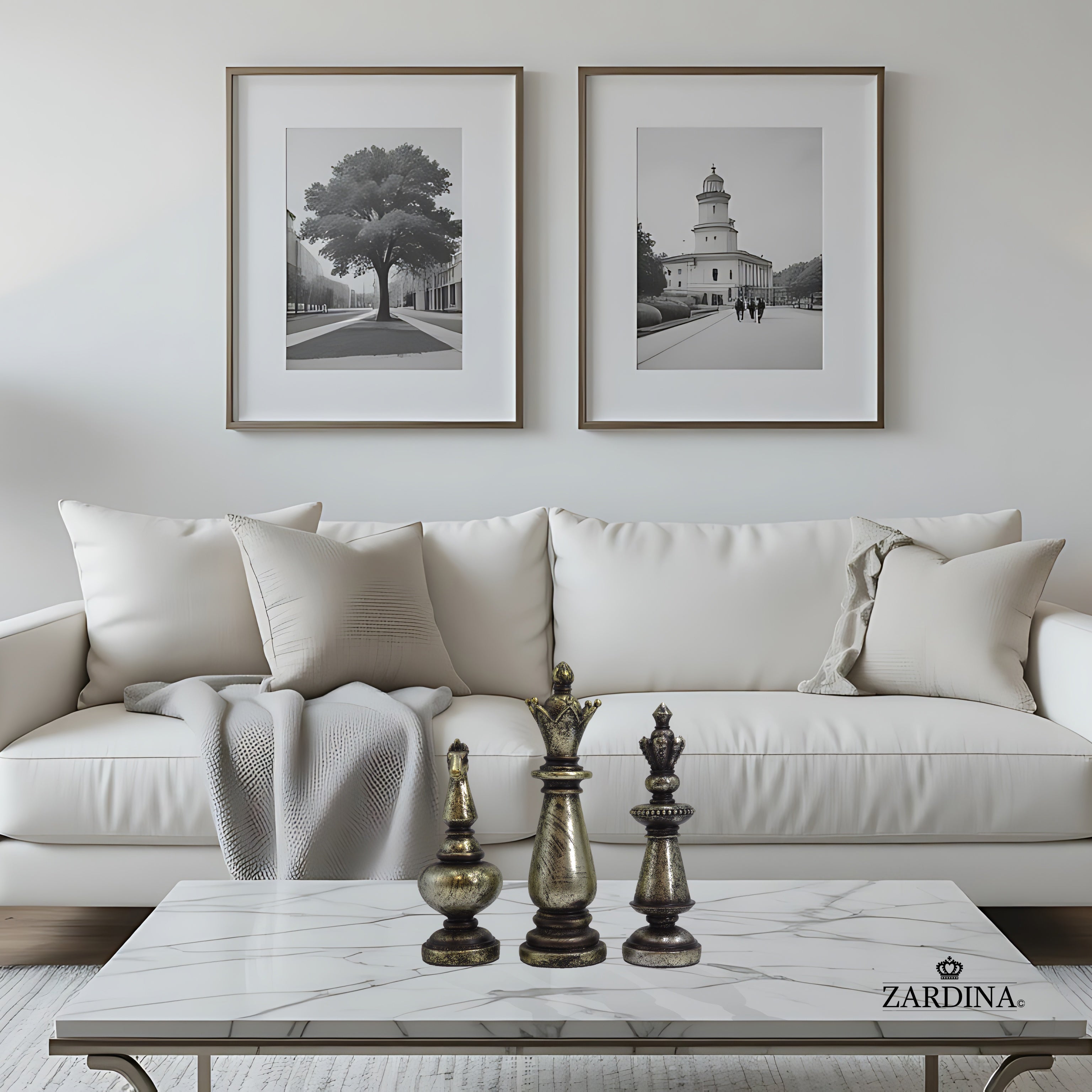 Giant Vintage Chess Pieces Art Sculpture Ornament statue Interior Décor