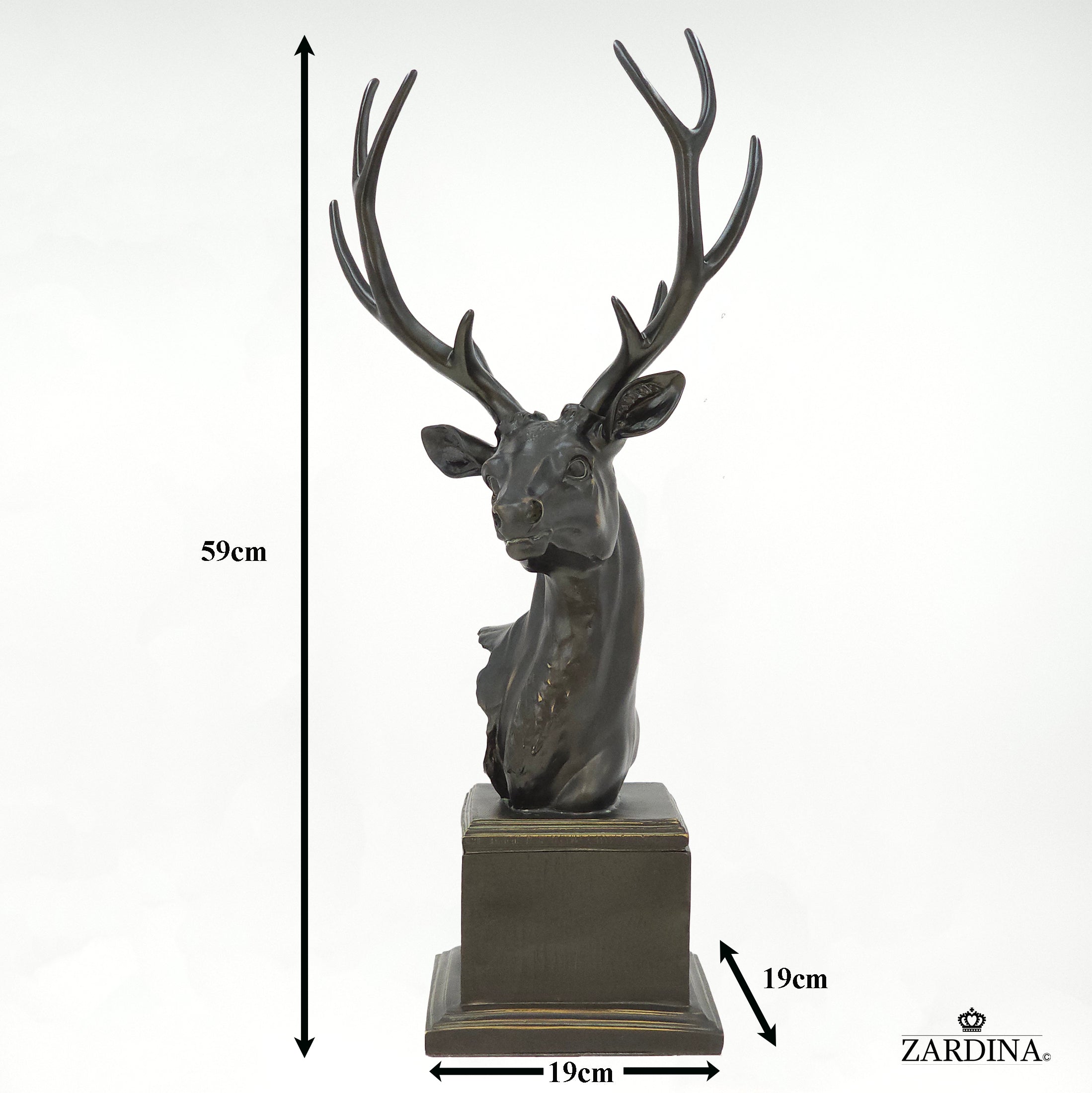 Highland Stag Head Art Sculpture