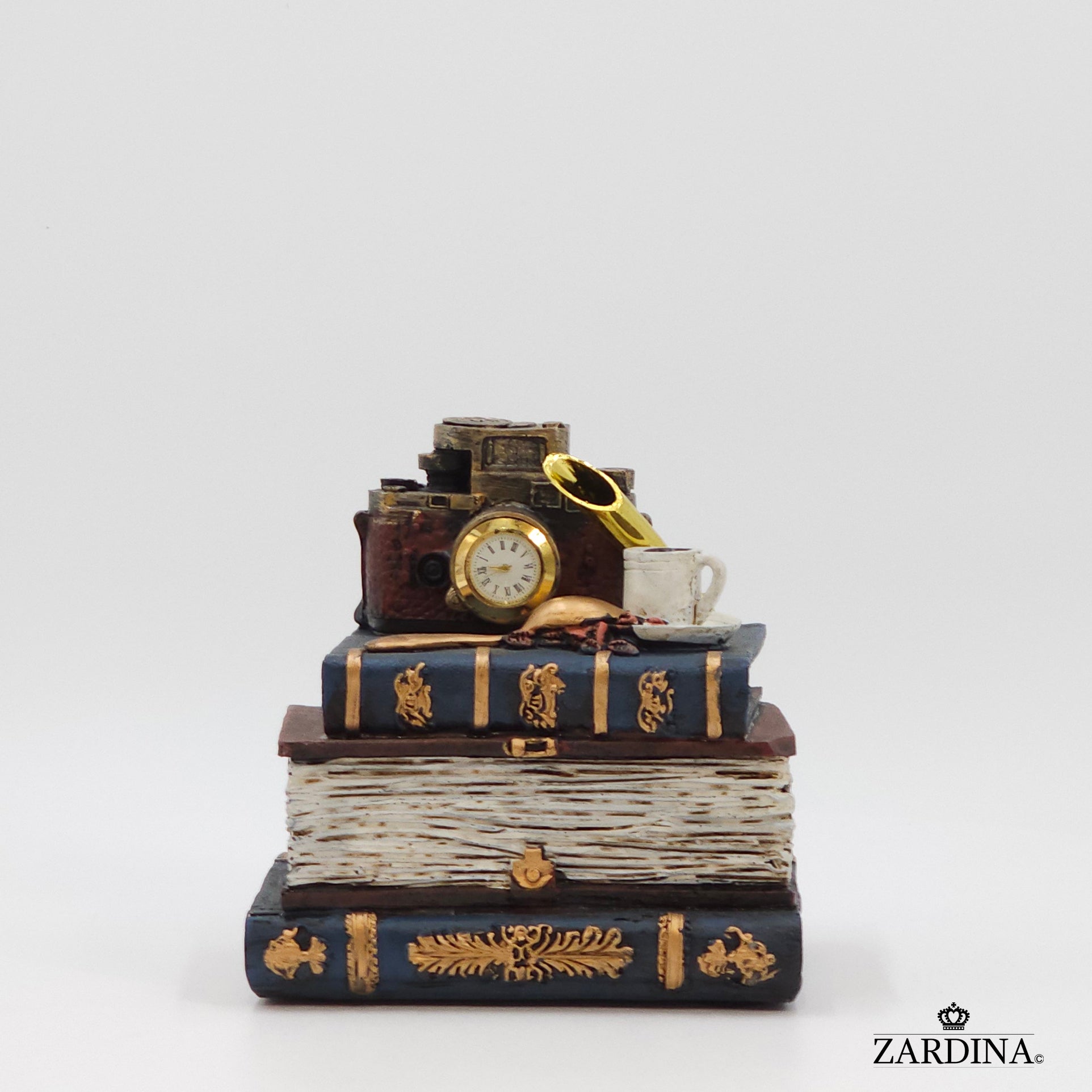 Mini Bookkeeper's Secret Piggy Bank - Art Sculpture