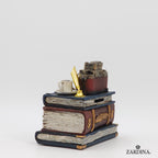 Mini Bookkeeper's Secret Piggy Bank - Art Sculpture