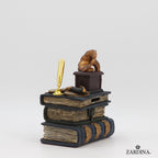 Mini Bookkeeper's Secret Piggy Bank - Art Sculpture