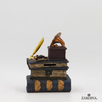 Mini Bookkeeper's Secret Piggy Bank - Art Sculpture