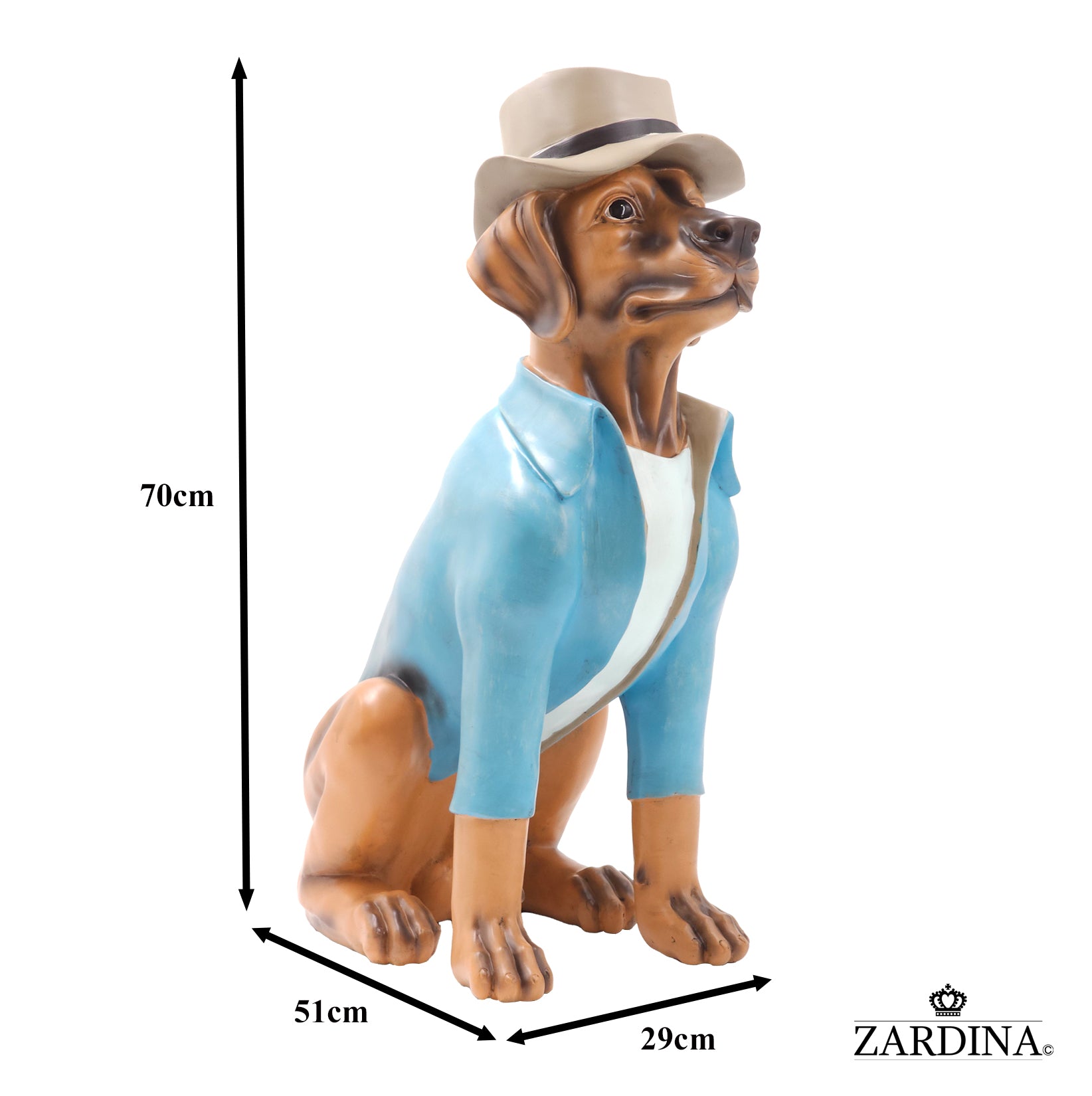 Rupert The Dog - Large Dog Ornament Sculpture Home Décor Statue