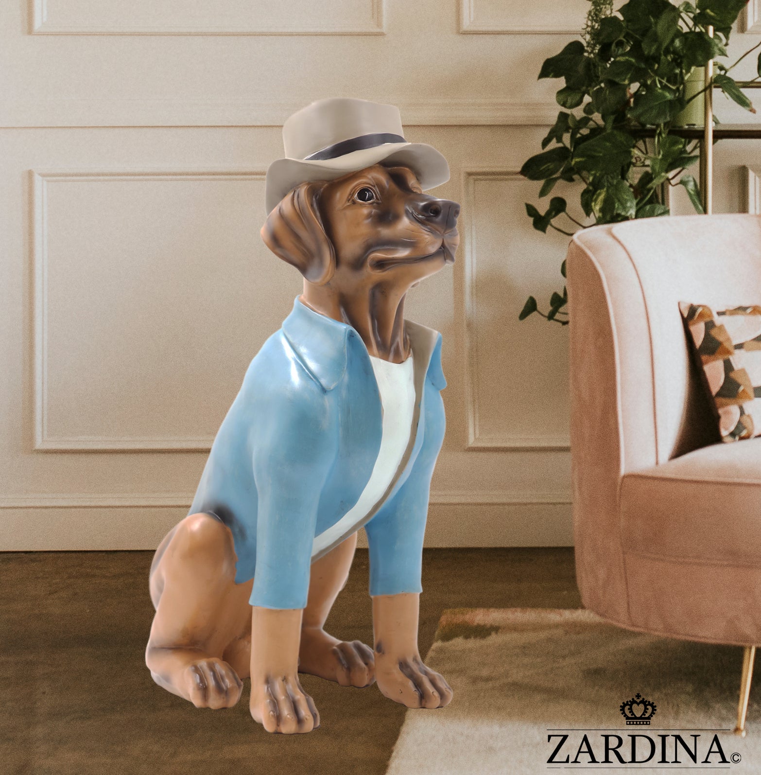 Rupert The Dog - Large Dog Ornament Sculpture Home Décor Statue